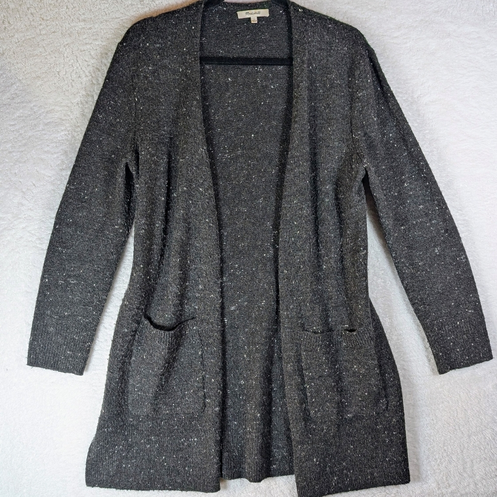 Madewell Gray Open-Front Women's Sweater